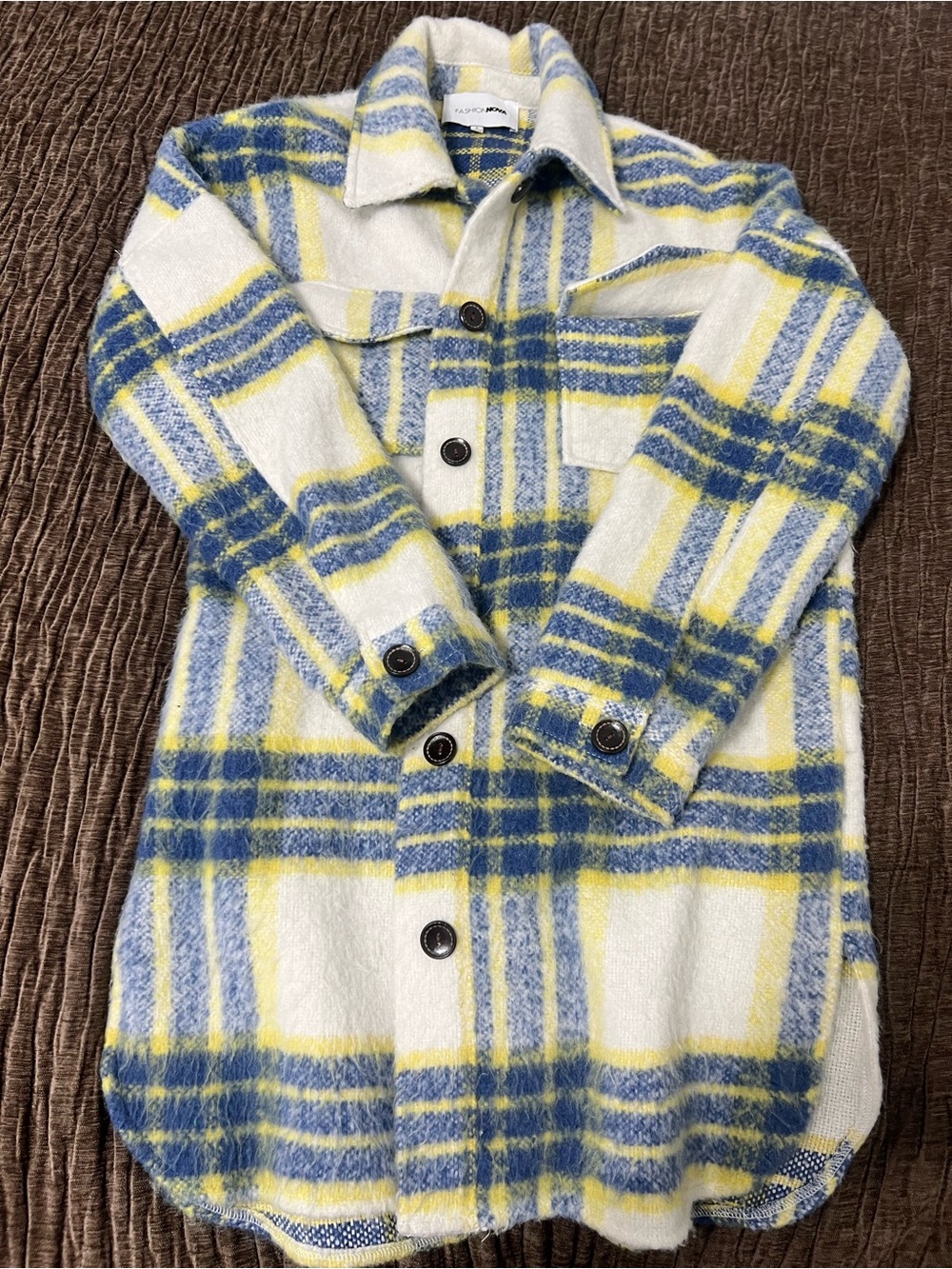 Fashion Nova Multi colored Sweater Coat